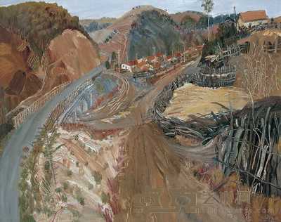 赵开坤 通过珠宝村的路 81×100cm